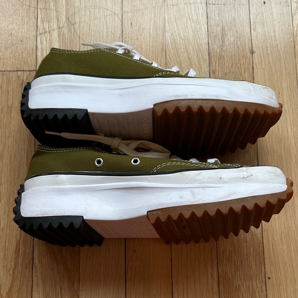 Converse Olive Green Platform Sneakers - Picture 6 of 6